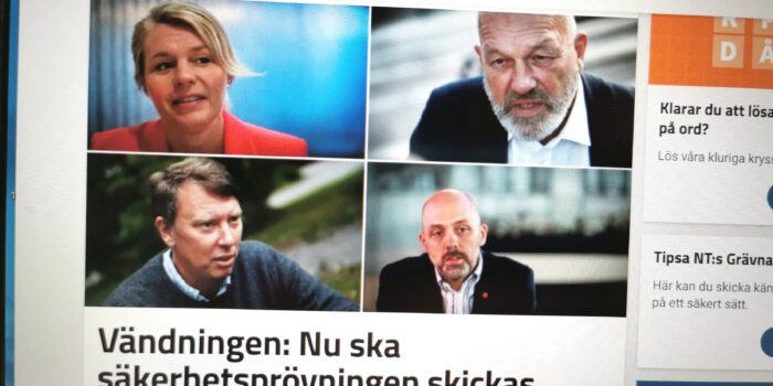 säkerhetsprövning foto på datorn